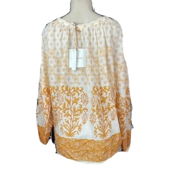 CYNTHIA ROWLEY Womens 100% Cotton Top Size Small Smock Style New - Picture 5 of 8